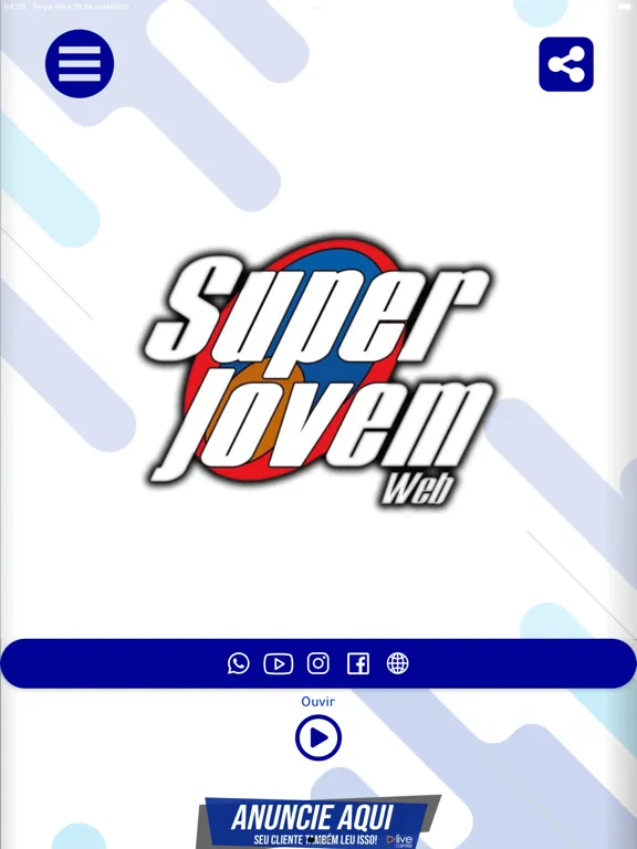 Zrzuty ekranu Radio Super Jovem Web iPad 