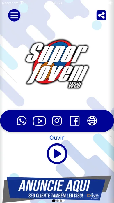 Zrzuty ekranu Radio Super Jovem Web