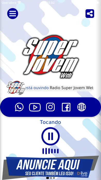 Zrzuty ekranu Radio Super Jovem Web