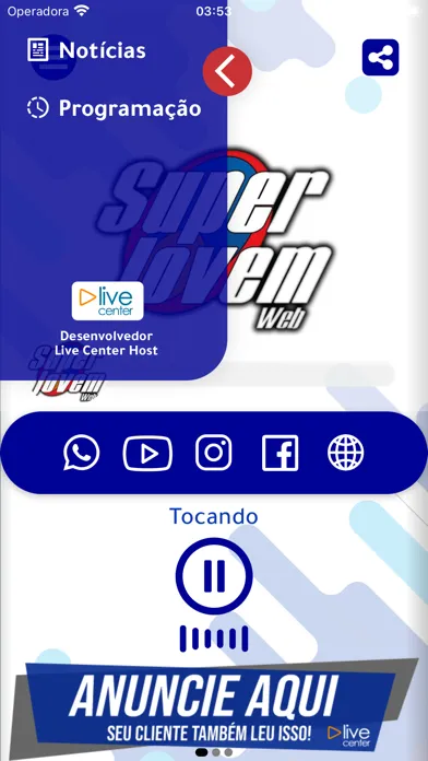 Zrzuty ekranu Radio Super Jovem Web