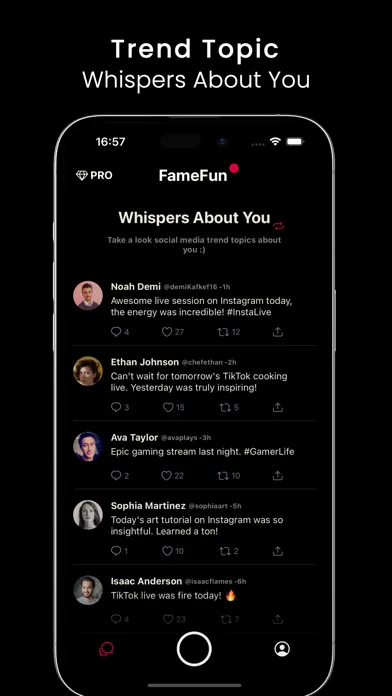 Famefun: Influencer Experience سکرین شاٹس