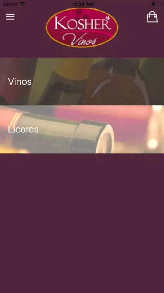 Capturas de pantalla de Kosher Vinos