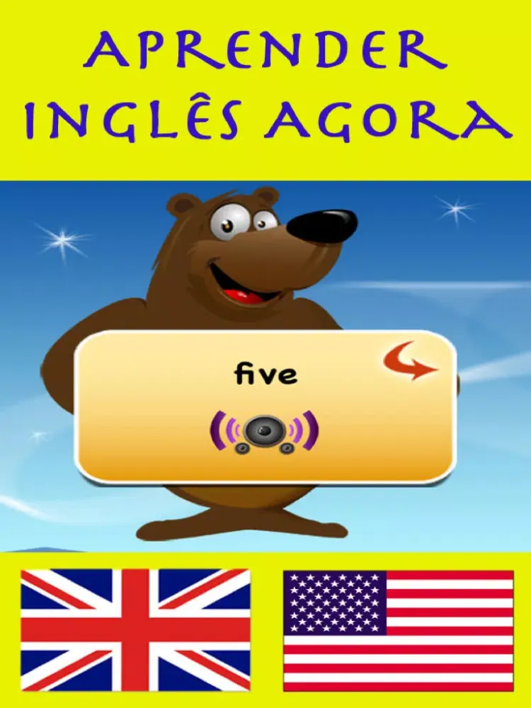 ภาพหน้าจอของ Aprender Inglês Agora - Learn English & American Vocabulary from Portuguese Words iPad 