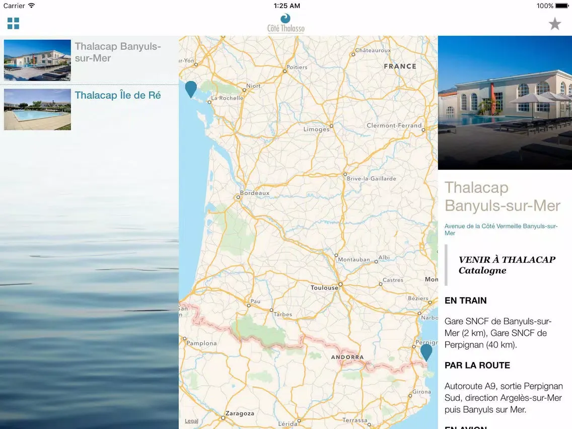 Côté Thalasso iPad 应用截图
