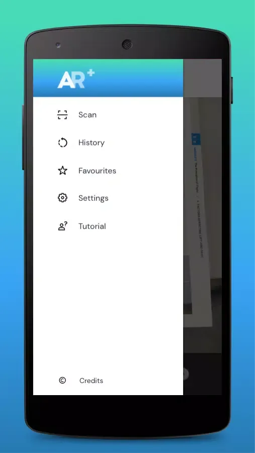 Capturas de tela do AR+ app
