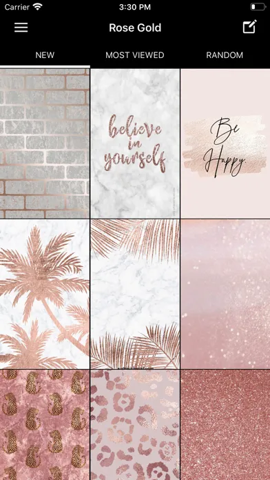 Tangkapan layar Rose Gold Wallpaper