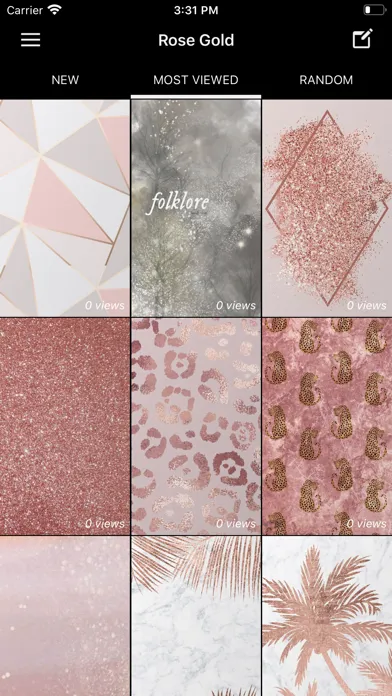 Tangkapan layar Rose Gold Wallpaper