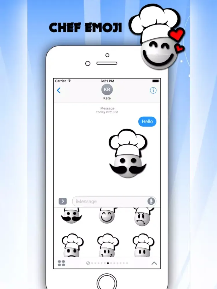 Ảnh chụp màn hình của Chef Emoticons iPad 