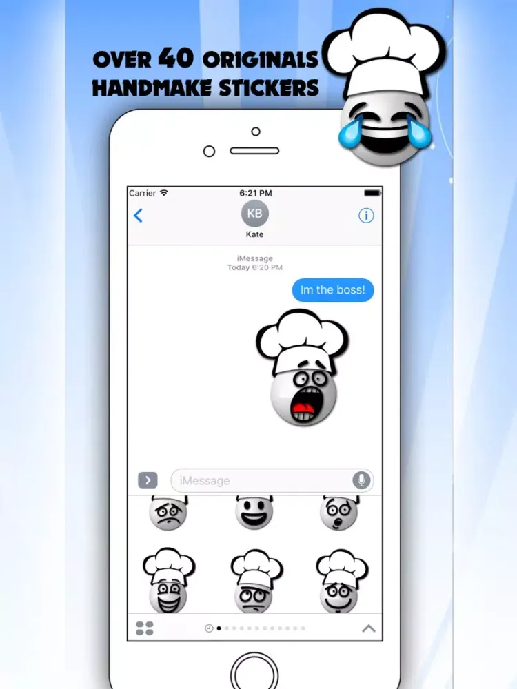 Ảnh chụp màn hình của Chef Emoticons iPad 