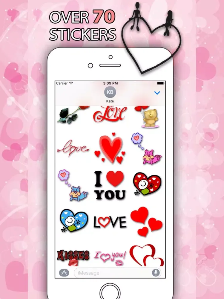 Ảnh chụp màn hình của Love Best Stickers iPad 