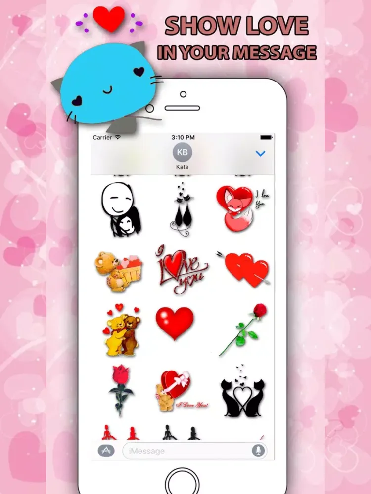Ảnh chụp màn hình của Love Best Stickers iPad 