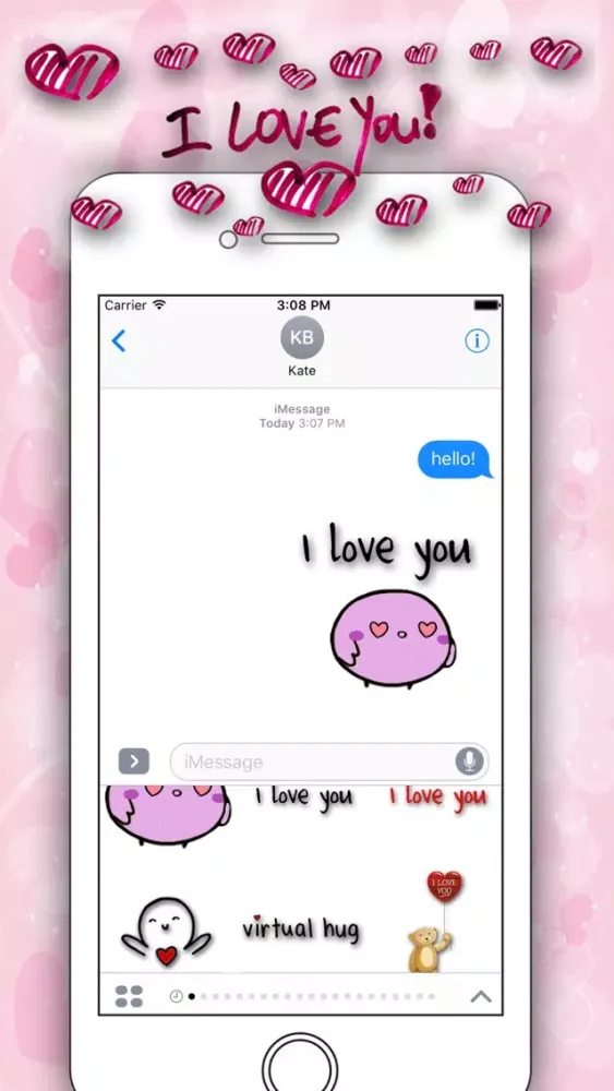 Ảnh chụp màn hình của Love Best Stickers