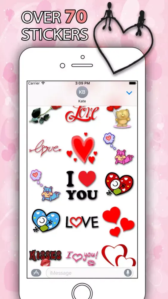 Ảnh chụp màn hình của Love Best Stickers