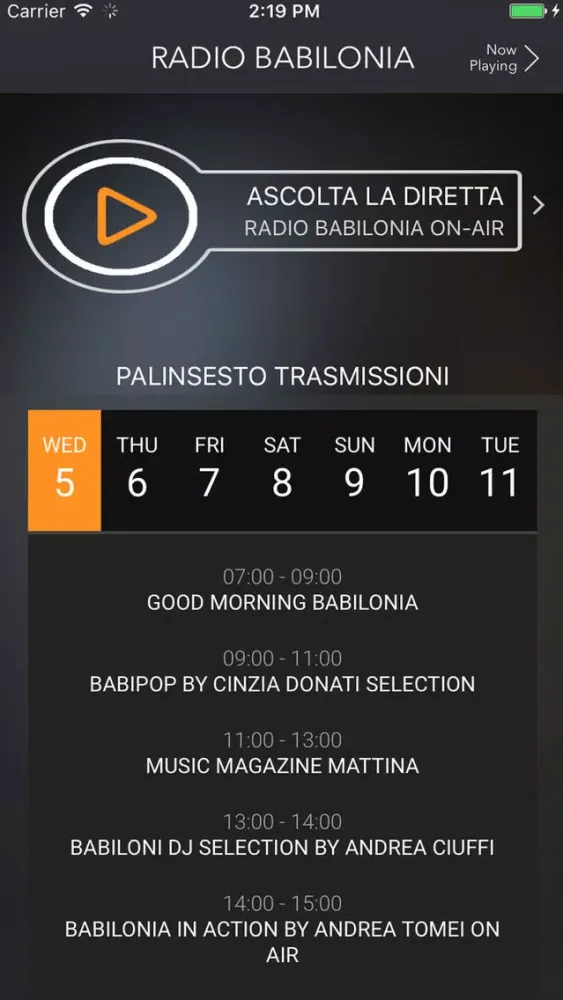 Скриншоты Radio Babilonia