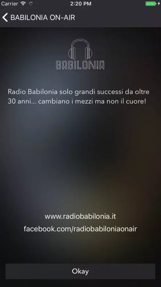 Скриншоты Radio Babilonia