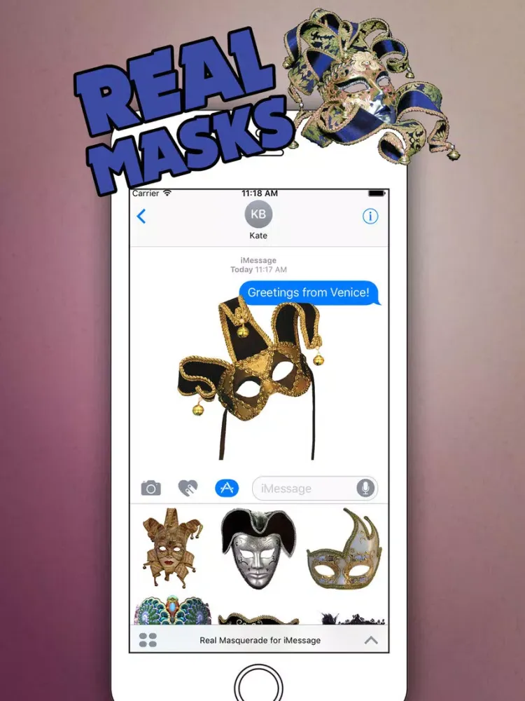 Скриншоты Real Masquerade for iMessage iPad 
