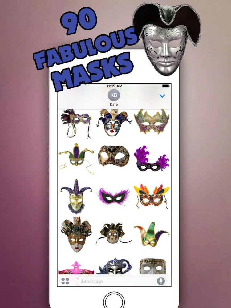 Скриншоты Real Masquerade for iMessage iPad 