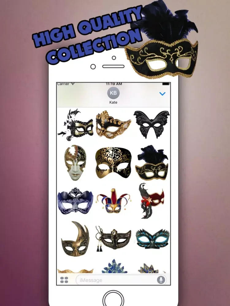 Скриншоты Real Masquerade for iMessage iPad 