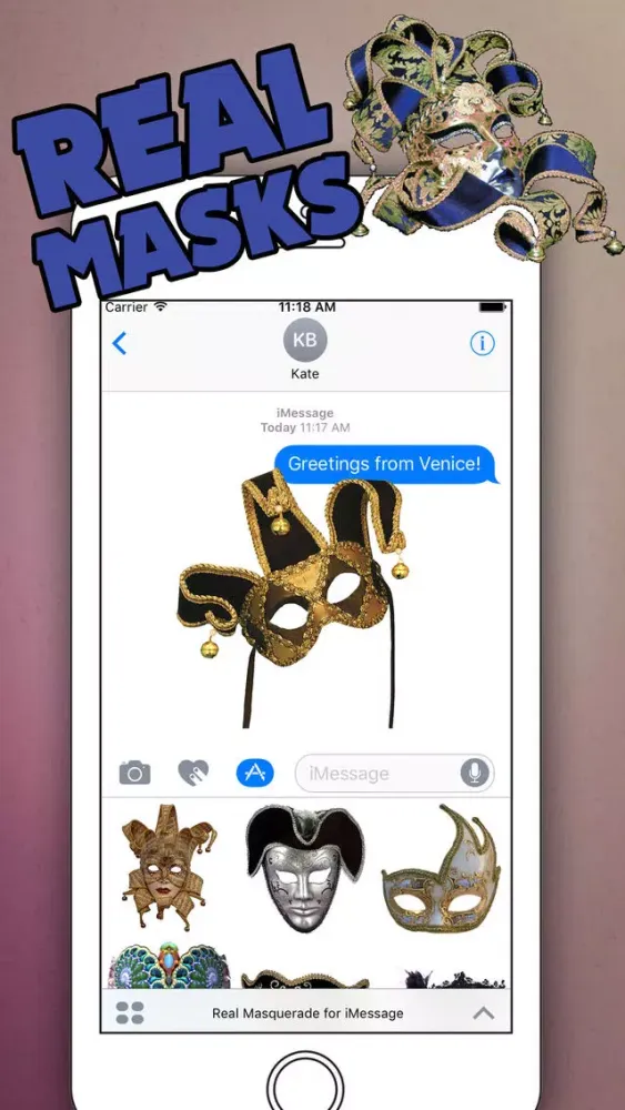 Скриншоты Real Masquerade for iMessage