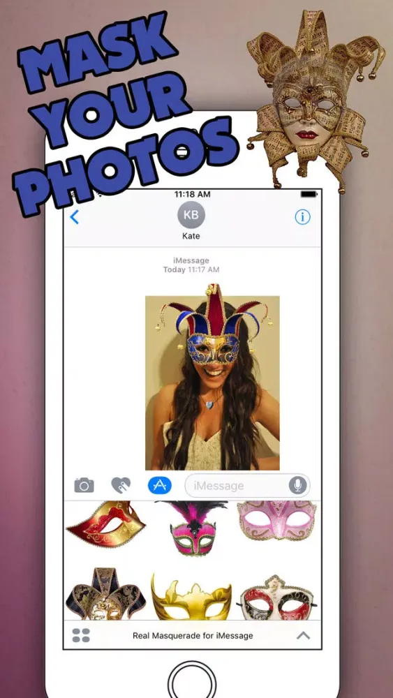 Скриншоты Real Masquerade for iMessage