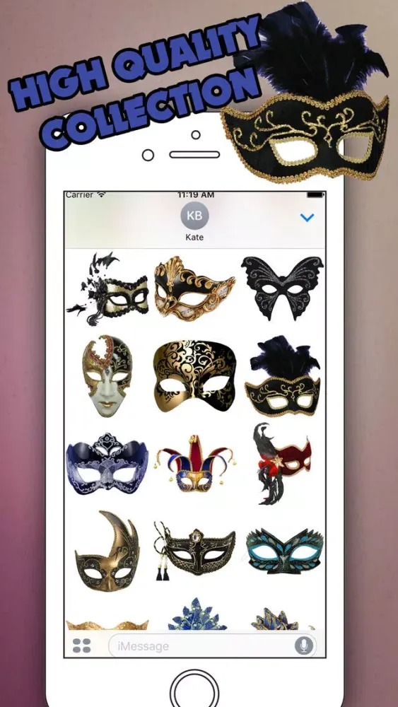 Скриншоты Real Masquerade for iMessage