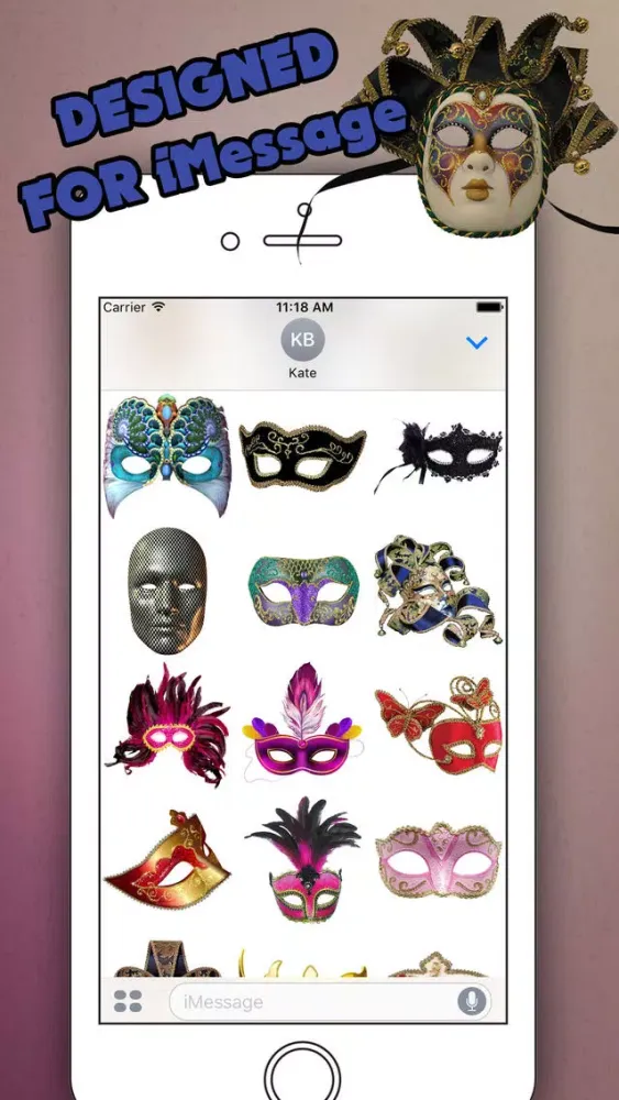 Скриншоты Real Masquerade for iMessage