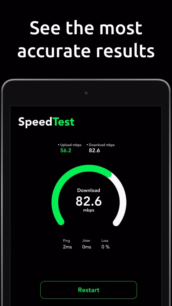 Speed Test Screenshots
