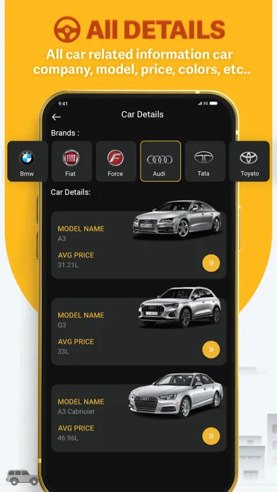 Capturas de tela do RTO vehicle detail