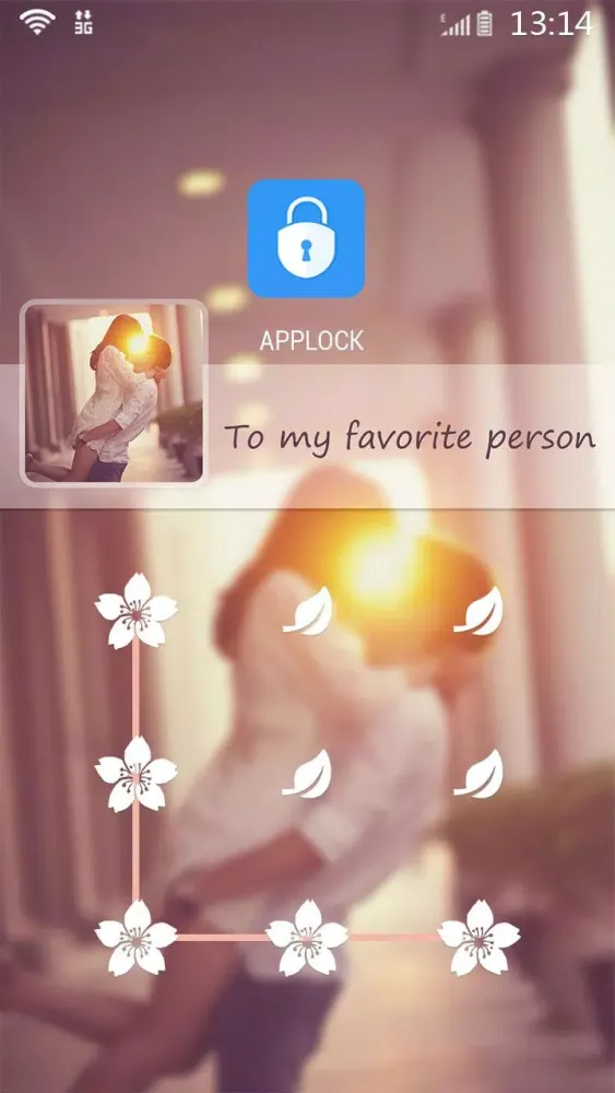 Tangkapan skrin AppLock Theme My Love