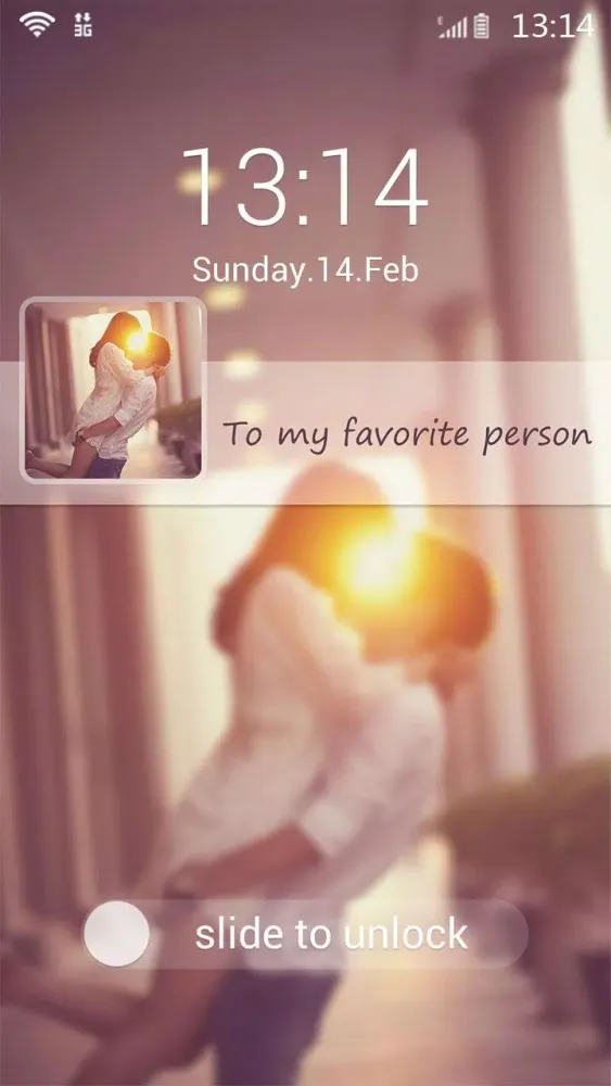 Tangkapan skrin AppLock Theme My Love