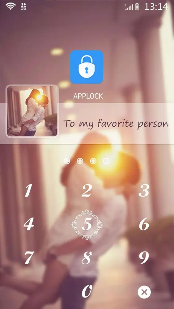 Tangkapan skrin AppLock Theme My Love