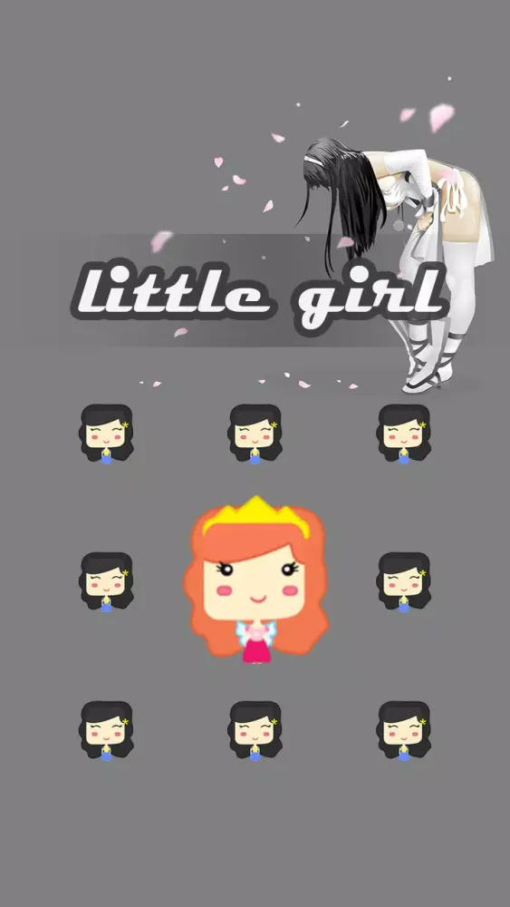 Littile Girl AppLock Theme Screenshots