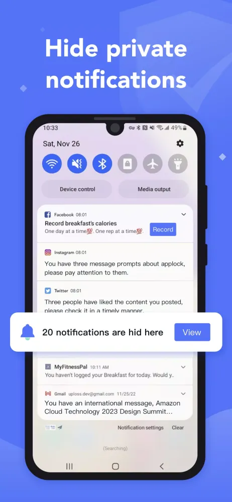 Screenshot di Lockio, Fingerprint App locker