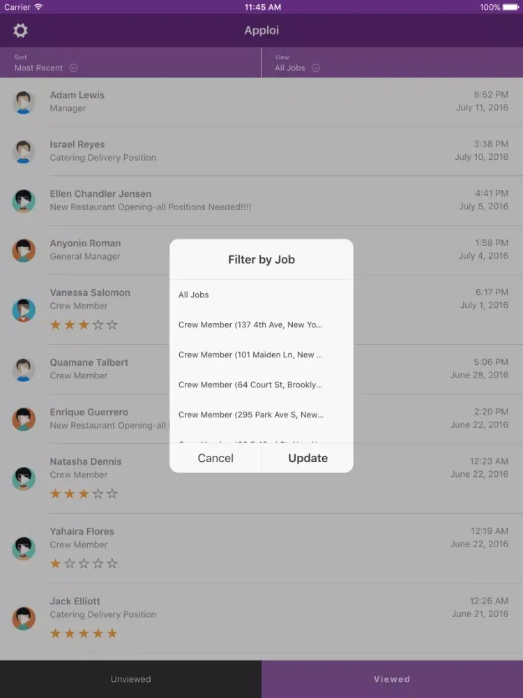 Apploi for Hiring Managers iPad 應用截圖