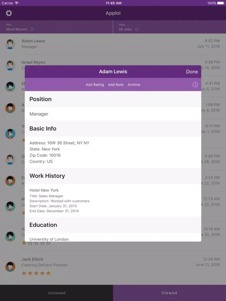 Apploi for Hiring Managers iPad 應用截圖