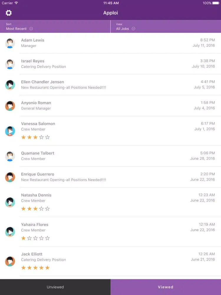 Apploi for Hiring Managers iPad 應用截圖