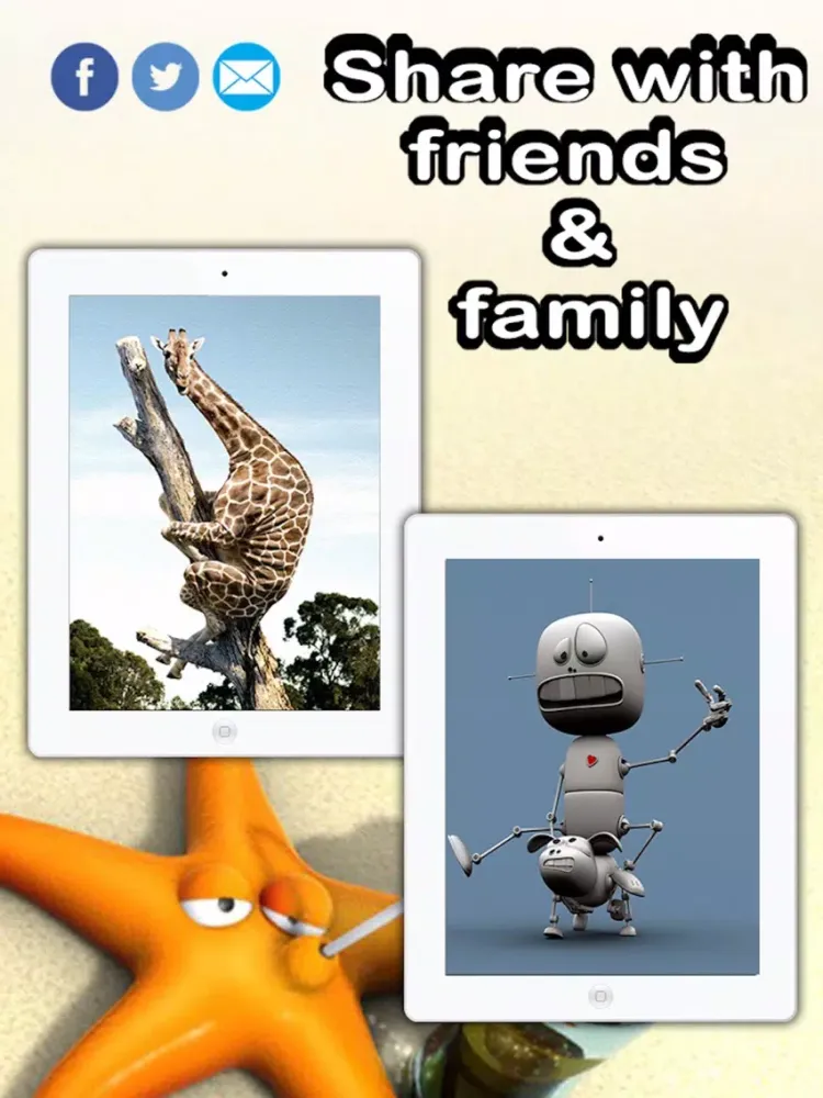 Ảnh chụp màn hình của HD Funny Wallpapers iPad 