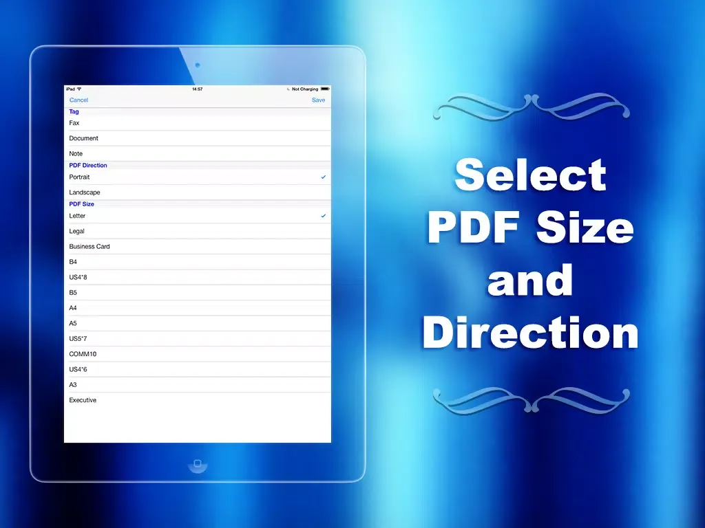Scan to PDF Converter iPad  स्क्रीनशॉट