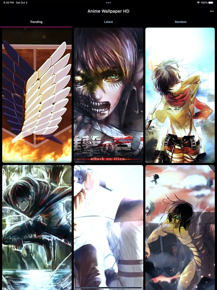 Ảnh chụp màn hình của Otaku Anime Wallpaper 4k ! iPad 