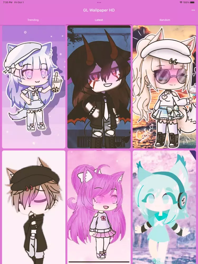 Capturas de pantalla de Cute GL gacha wallpapers HD iPad 