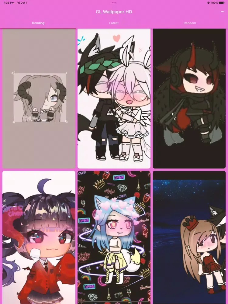 Capturas de pantalla de Cute GL gacha wallpapers HD iPad 
