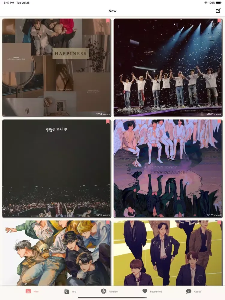 HD Wallpapers For BTS iPad 应用截图