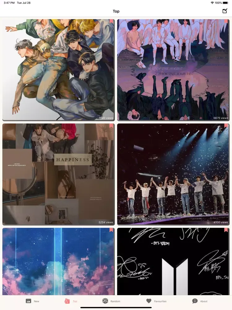 HD Wallpapers For BTS iPad 应用截图