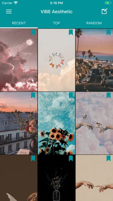 Ảnh chụp màn hình của VIBE Aesthetic Wallpapers HD