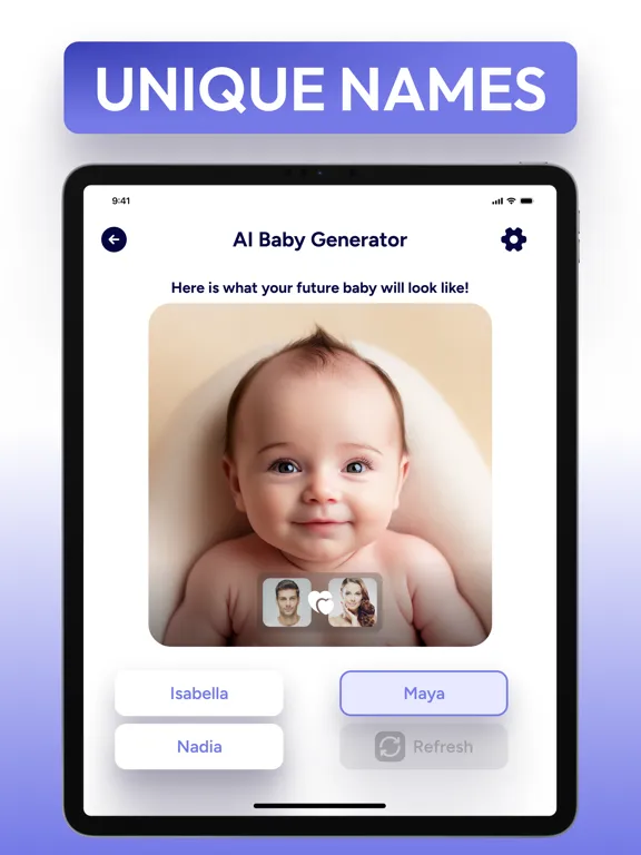 Future Baby Predictor AI iPad 应用截图