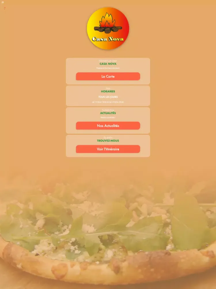 Casa Nova Pizza iPad  স্ক্রিনশট