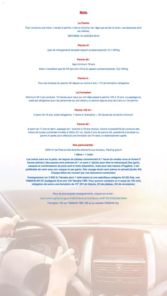 Screenshot di Ecole de conduite Durand