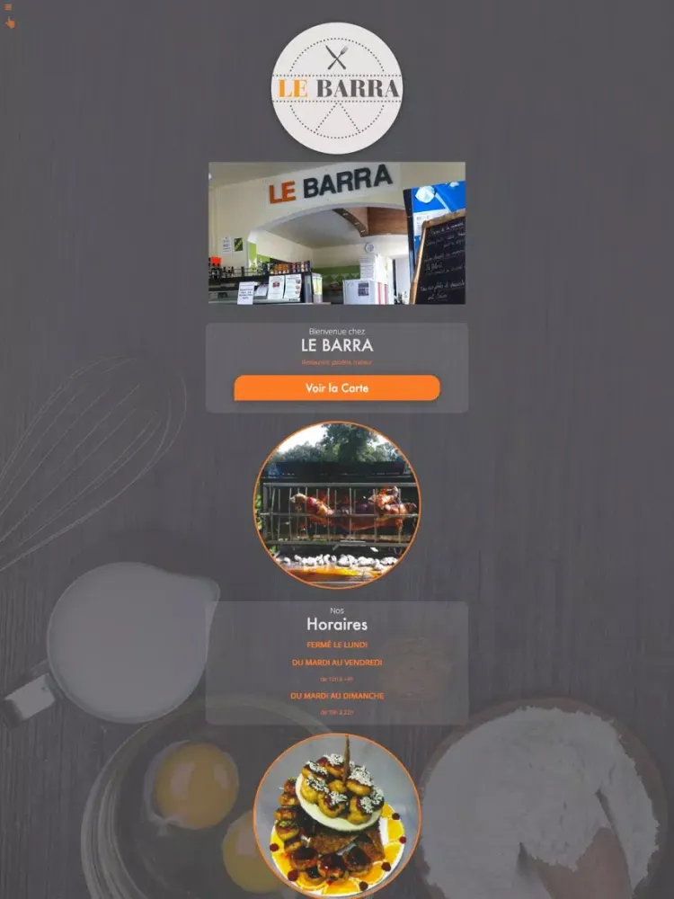 Ảnh chụp màn hình của Le Barra iPad 