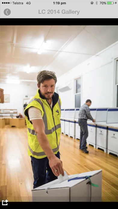 ภาพหน้าจอของ ElectionsTas