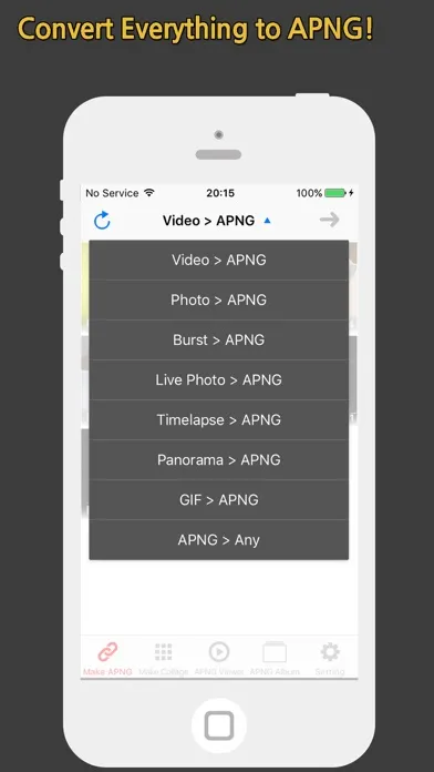 APNG Toaster - Photos, Burst, Video to APNG Maker स्क्रीनशॉट